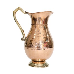 Royal hammered coppered jug - home and decore beautiful Vibrant handmde object.