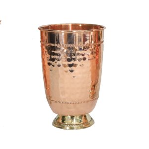 Royal coppered hammered glass- home and decore beautiful Vibrant handmde object - usable - Gifting Items Ideal for All Occasions