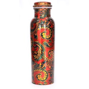 Beautifully printed copper bottles - ideal gift - home and decore beautiful handmde object. 2