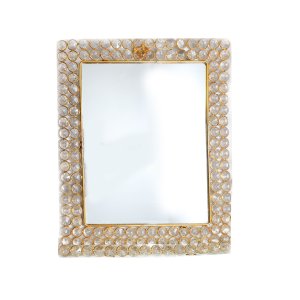 Royal crystal square mirror for wall home and decore beautiful Vibrant object - usable - Gifting Items Ideal for All Occasions
