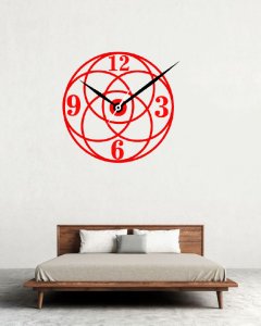 Intersecting Circles Based Clock - Suitable For The Decoration Of A House - Foremost Gifting Material for Your Friends, Relatives and Close Ones