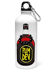 Rum dev printed dialouge Sipper bottle - Aluminium water bottle - for college students - for daily use - perfect for camping