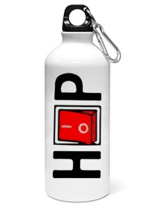 Hip Hop printed dialouge Sipper bottle - Aluminium water bottle - for college students - for daily use - perfect for camping