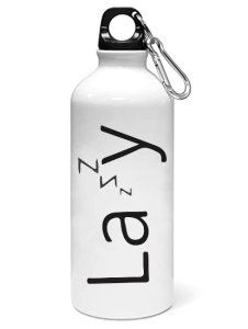 Lazy printed dialouge Sipper bottle - Aluminium water bottle - for college students - for daily use - perfect for camping