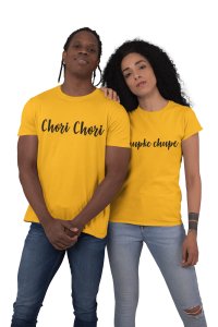Chori Chori Chupke Chupke-(Yellow T) Printed T-Shirts-Lover T-shirts