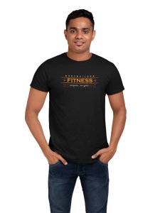 Bodybuilder, Fitness, No Pain, No Gain, Round Neck Gym Tshirt (Black Tshirt) - Clothes for Gym Lovers - Suitable for Gym Going Person - Foremost Gifting Material for Your Friends and Close Ones