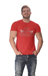 Six Pack Coming Soon, Round Neck Gym Tshirt (Red Tshirt) - Clothes for Gym Lovers - Suitable for Gym Going Person - Foremost Gifting Material for Your Friends and Close Ones