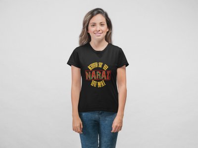 Naraz - Line Art for Female - Half Sleeves T-shirt