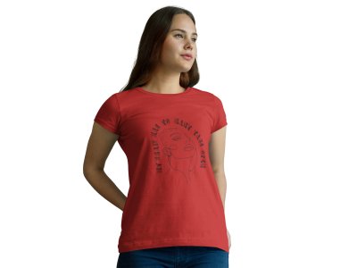 My Breath - Line Art for Female - Half Sleeves T-shirt