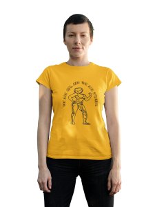 We are Girls - Line Art for Female - Half Sleeves T-shirt