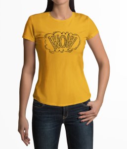 WoW - Line Art for Female - Half Sleeves T-shirt