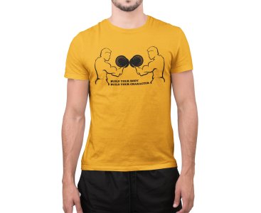 Build Your Body - Line Art for Male - Half Sleeves T-shirt