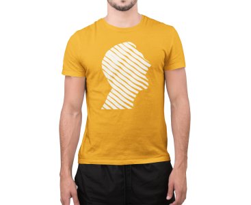 Man - Line Art for Male - Half Sleeves T-shirt