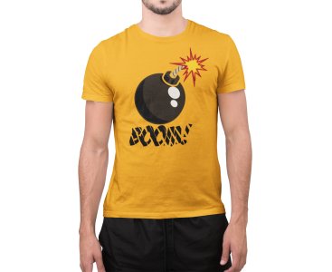 BOOM - Line Art for Male - Half Sleeves T-shirt