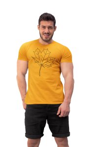 Petal - Line Art for Male - Half Sleeves T-shirt