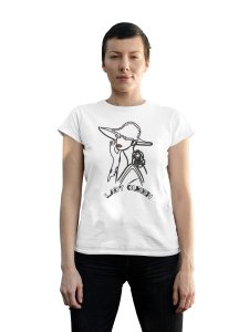 Lady Queen - Line Art for Female - Half Sleeves T-shirt