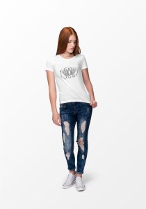 WoW - Line Art for Female - Half Sleeves T-shirt