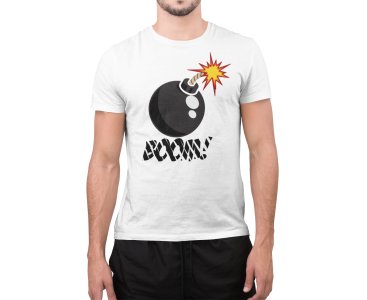 BOOM - Line Art for Male - Half Sleeves T-shirt