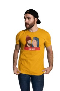 Erhal - Yellow - The Ertugrul Ghazi - 100% cotton t-shirt for Men with soft feel and a stylish cut