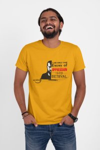 Enemy of Opression - Yellow - The Ertugrul Ghazi - 100% cotton t-shirt for Men with soft feel and a stylish cut