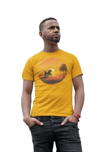 Dirilis - Yellow - The Ertugrul Ghazi - 100% cotton t-shirt for Men with soft feel and a stylish cut