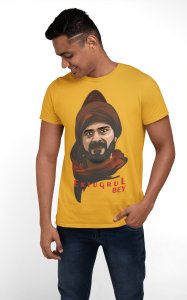 Eryugal Bey - Yellow - The Ertugrul Ghazi - 100% cotton t-shirt for Men with soft feel and a stylish cut