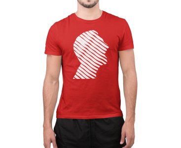 Man - Line Art for Male - Half Sleeves T-shirt