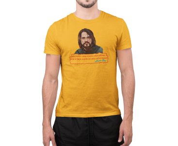 Sarjameen ka Waris - Yellow - The Ertugrul Ghazi - 100% cotton t-shirt for Men with soft feel and a stylish cut