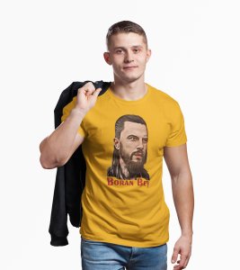 Boran bey - Yellow - The Ertugrul Ghazi - 100% cotton t-shirt for Men with soft feel and a stylish cut