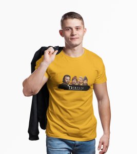 DIRILIS Ertugrul - Yellow - The Ertugrul Ghazi - 100% cotton t-shirt for Men with soft feel and a stylish cut