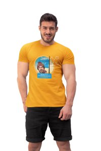 Sher ka Panja - Yellow - The Ertugrul Ghazi - 100% cotton t-shirt for Men with soft feel and a stylish cut