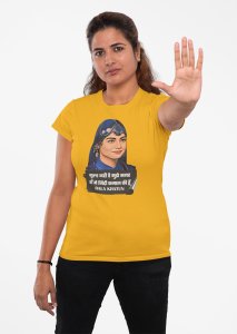 Bala Khatun - Yellow - The Ertugrul Ghazi - 100% cotton t-shirt for Women with soft feel and a stylish cut