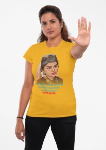 Ileema Sultan - Yellow - The Ertugrul Ghazi - 100% cotton t-shirt for Women with soft feel and a stylish cut