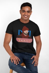 Dirilis - Illustration - Black - The Ertugrul Ghazi - 100% cotton t-shirt for Men with soft feel and a stylish cut