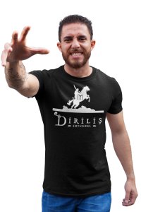 Dirilis Ertugrul - Black - The Ertugrul Ghazi - 100% cotton t-shirt for Men with soft feel and a stylish cut