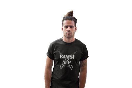 Bamsi Alp - Black - The Ertugrul Ghazi - 100% cotton t-shirt for Men with soft feel and a stylish cut