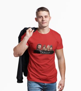 DIRILIS Ertugrul - Red - The Ertugrul Ghazi - 100% cotton t-shirt for Men with soft feel and a stylish cut