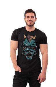 Devil - Black - printed T-shirts -Abstract Funny thoughtful creative illustrations - Men's stylish clothing - Cool tees for boys