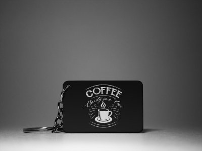 Coffee Clarity In A Cup - Black - Designable Keychains(Combo Set Of 2)