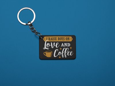 Love And Coffee- Black - Designable Keychains(Combo Set Of 2)