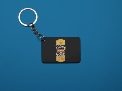 A Good Idea - Black - Designable Keychains(Combo Set Of 2)