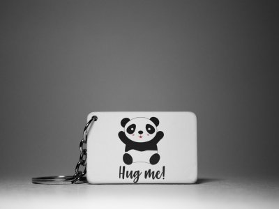 Hug Me - Panda -White -Valentine's Special Keychains(Pack Of 2)