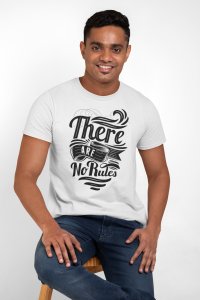 There are no rules White - printed T-shirts - Men's stylish clothing - Cool tees for boys
