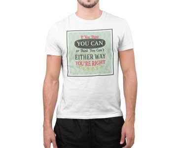 Either way you're right - White - printed T-shirts - Men's stylish clothing - Cool tees for boys