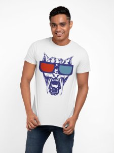 Illustration - White - printed T-shirts - Men's stylish clothing - Cool tees for boys