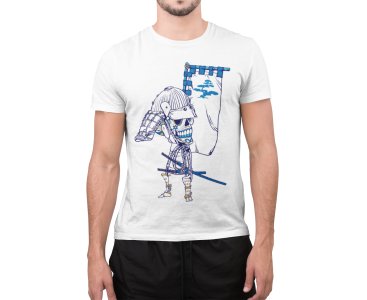 Illustration graphic design - White - printed T-shirts - Men's stylish clothing - Cool tees for boys