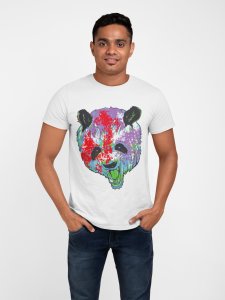 Colourful - White - printed T-shirts - Men's stylish clothing - Cool tees for boys