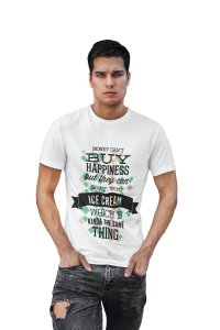 Ice cream which is kinda the same thing printed White T-shirts - Men's stylish clothing - Cool tees for boys