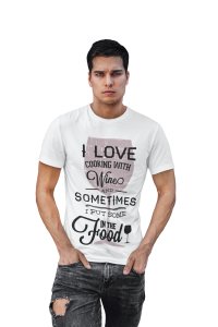 Sometimes i put some in the foodprinted White T-shirts - Men's stylish clothing - Cool tees for boys