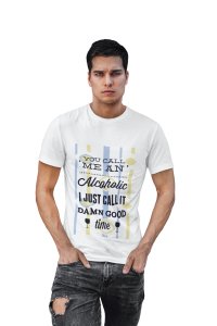 I just call it damn good - White - printed T-shirts -Abstract Funny thoughtful creative illustrations - Men's stylish clothing - Cool tees for boys